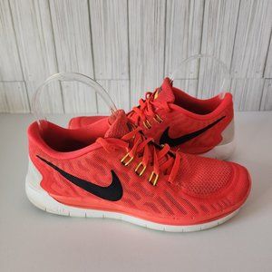 Nike Free 5.0 GS Running Shoes Orange 725104-600 Women's 8 Youth 6.5